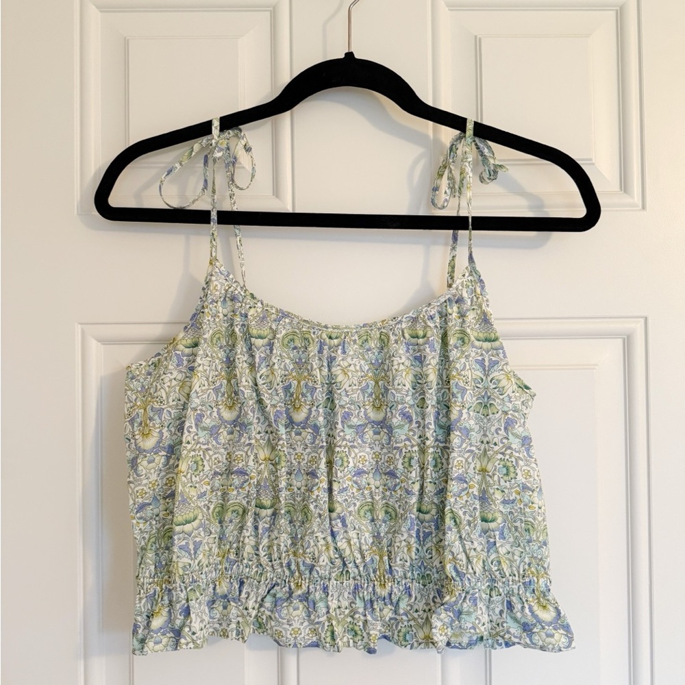 NWT J. Crew Tank Top with Adjustable Straps / Paisley